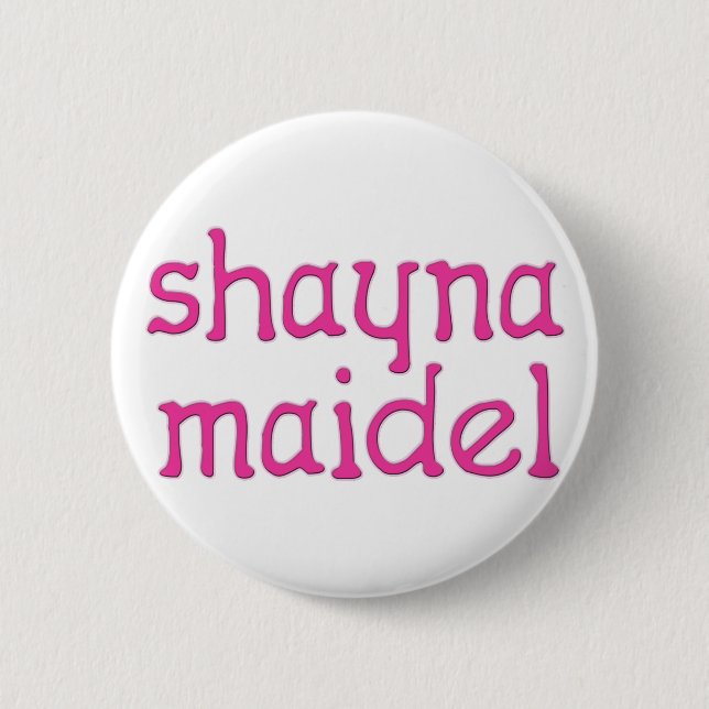 Shayna Maidel 2 Inch Round Button (Front)
