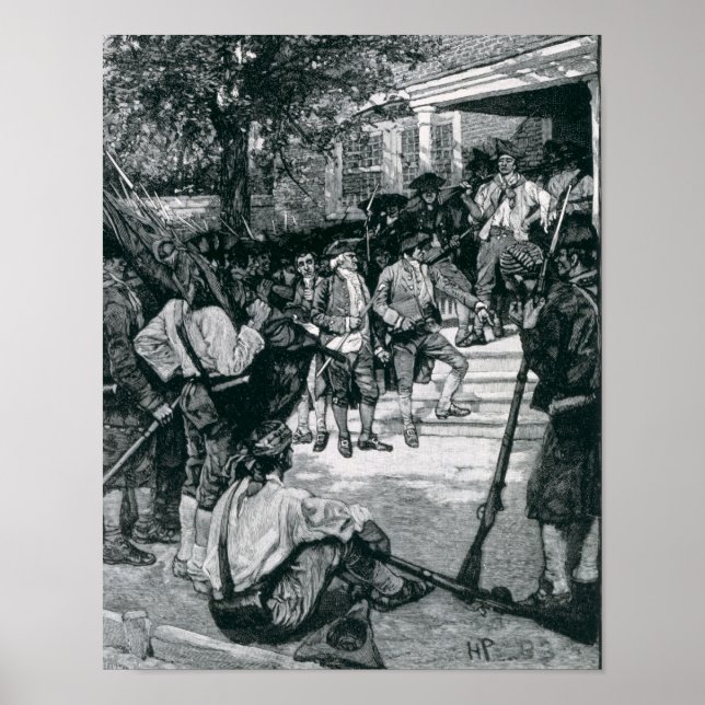 Shays's Mob in Possession of a Courthouse Poster (Front)
