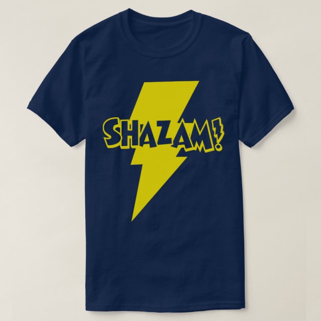 SHAZAM 1 Colour Gold T-Shirt (Design Front)