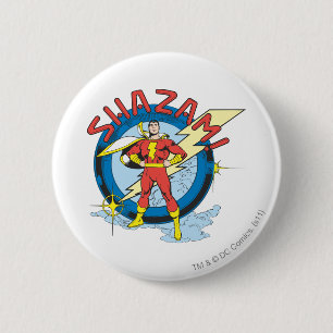 Shazam 2 Inch Round Button