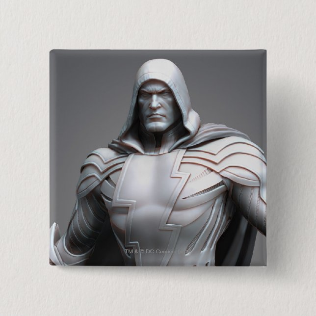 Shazam 2 Inch Square Button (Front)