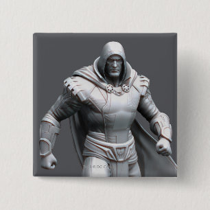 Shazam Alternate 2 Inch Square Button