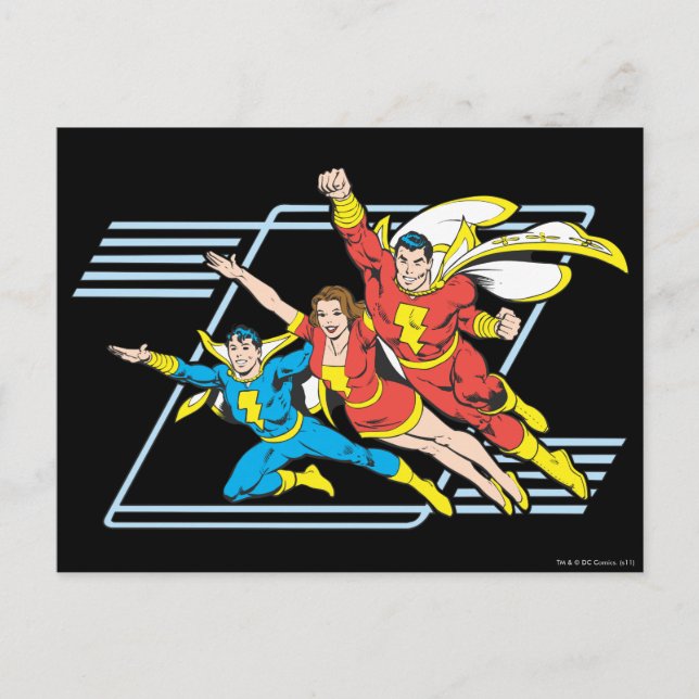 SHAZAM Family Postcard (Front)