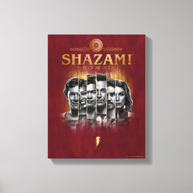SHAZAM! Fury of the Gods | Character Photo Bars Canvas Print (Front)