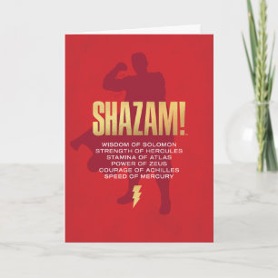 SHAZAM! Fury of the Gods   Flexing Silhouette Card