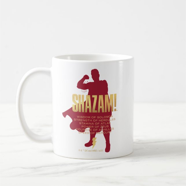 SHAZAM! Fury of the Gods | Flexing Silhouette Coffee Mug (Left)