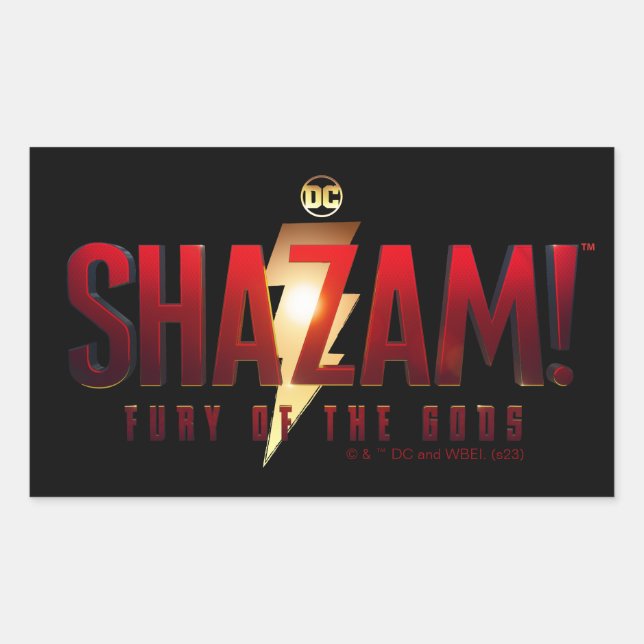 SHAZAM! Fury of the Gods | Fury of the Gods Logo Sticker (Front)