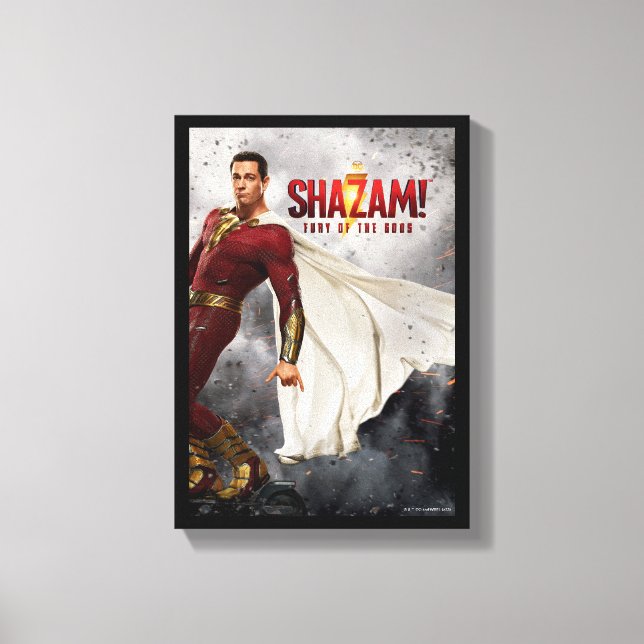 SHAZAM! Fury of the Gods | Hang Loose Movie Poster Canvas Print (Front)