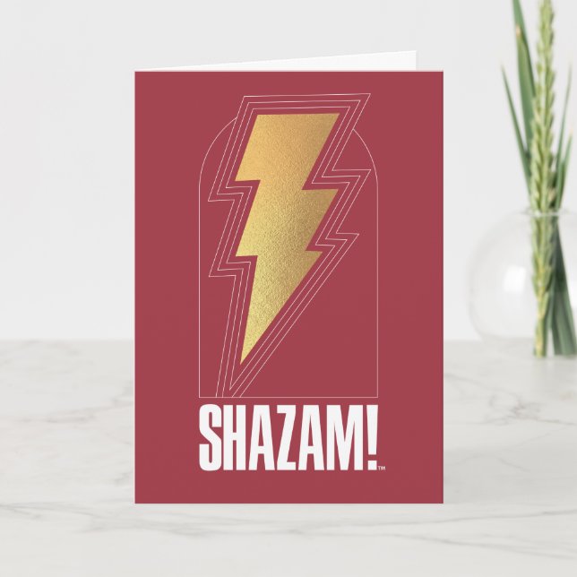 SHAZAM! Fury of the Gods | Lightning Bolt Badge Card (Front)