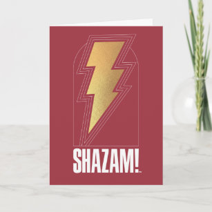 SHAZAM! Fury of the Gods   Lightning Bolt Badge Card