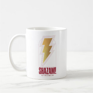 SHAZAM! Fury of the Gods   Lightning Bolt Badge Coffee Mug