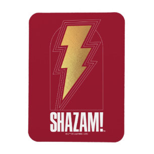 SHAZAM! Fury of the Gods Lightning Bolt Badge Magnet