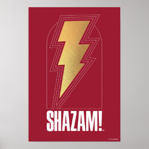 SHAZAM! Fury of the Gods   Lightning Bolt Badge Poster