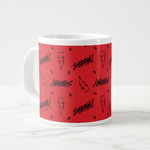 SHAZAM! Fury of the Gods   Marker Doodle Pattern Large Coffee Mug