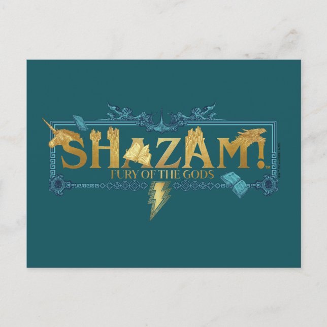 SHAZAM! Fury of the Gods | Mythical Logo Postcard (Front)