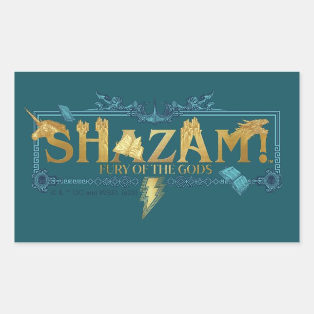 SHAZAM! Fury of the Gods | Mythical Logo Sticker (Front)
