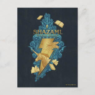 SHAZAM! Fury of the Gods   Realm of the Gods Logo Postcard