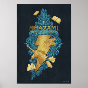 SHAZAM! Fury of the Gods Realm of the Gods Logo Poster