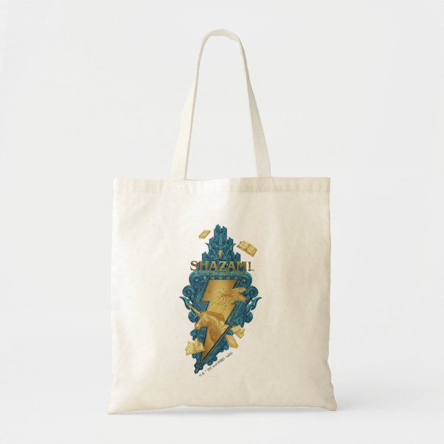 SHAZAM! Fury of the Gods | Realm of the Gods Logo Tote Bag (Front)