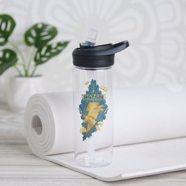SHAZAM! Fury of the Gods | Realm of the Gods Logo Water Bottle (Yoga)