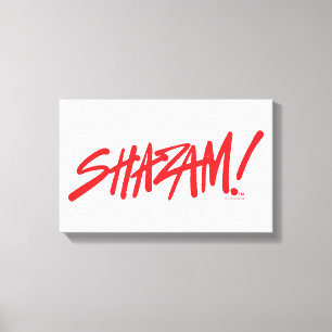 SHAZAM! Fury of the Gods Red Marker Logo Canvas Print