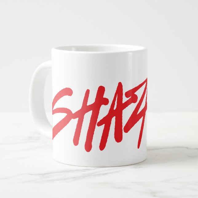SHAZAM! Fury of the Gods | Red Marker Logo Large Coffee Mug (Front Left)