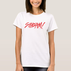 SHAZAM! Fury of the Gods   Red Marker Logo T-Shirt