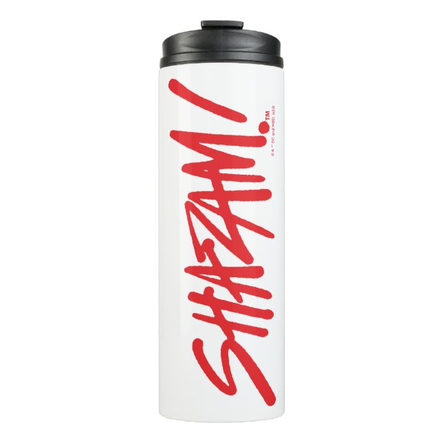 SHAZAM! Fury of the Gods | Red Marker Logo Thermal Tumbler (Front)