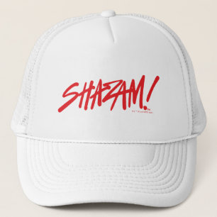 SHAZAM! Fury of the Gods   Red Marker Logo Trucker Hat