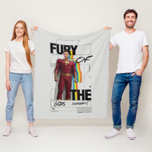 SHAZAM! Fury of the Gods Retro Album Style Art Fleece Blanket