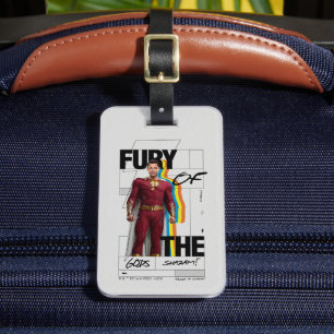 SHAZAM! Fury of the Gods   Retro Album Style Art Luggage Tag