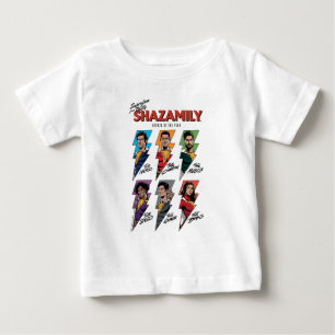 SHAZAM! Fury of the Gods SHAZAMily Comic Bolts Baby T-Shirt