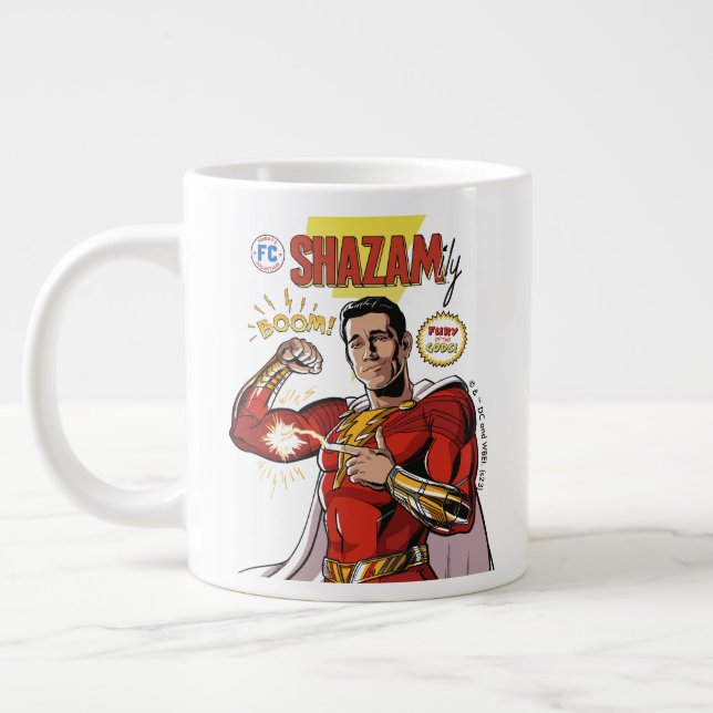 SHAZAM! Fury of the Gods | SHAZAMily Comic Cover Large Coffee Mug (Left)