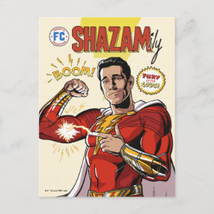 SHAZAM! Fury of the Gods   SHAZAMily Comic Cover Postcard