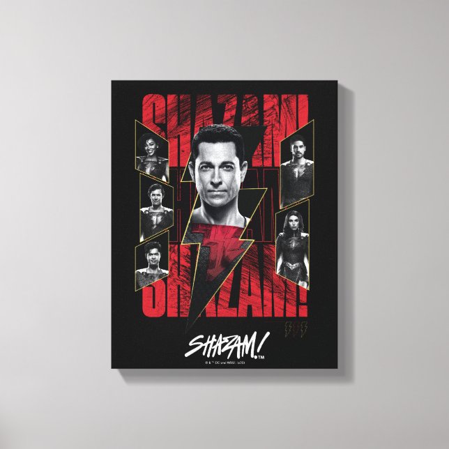 SHAZAM! Fury of the Gods | SHAZAMily Group Canvas Print (Front)