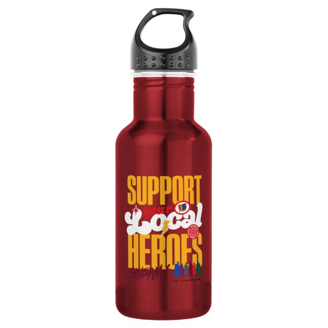 SHAZAM! Fury of the Gods | Support Local Heroes 532 Ml Water Bottle (Front)