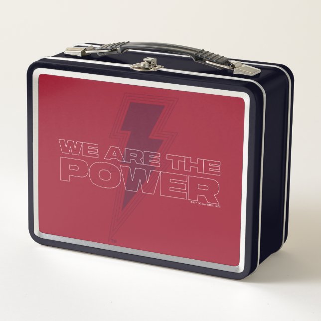 SHAZAM! Fury of the Gods | We Are The Power Metal Lunch Box (Front)