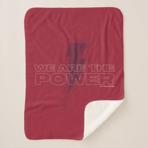 SHAZAM! Fury of the Gods   We Are The Power Sherpa Blanket