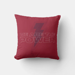 SHAZAM! Fury of the Gods   We Are The Power Throw Pillow