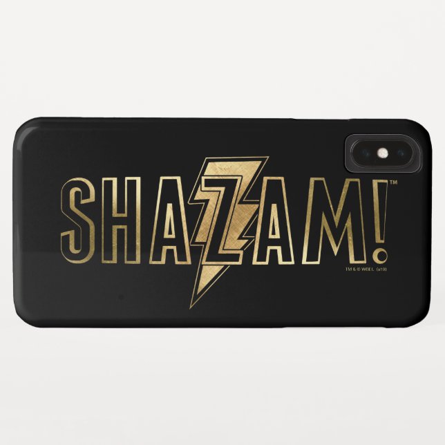 SHAZAM! | Gold Logo Case-Mate iPhone Case (Back (Horizontal))