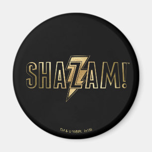 SHAZAM! Gold Logo Magnet