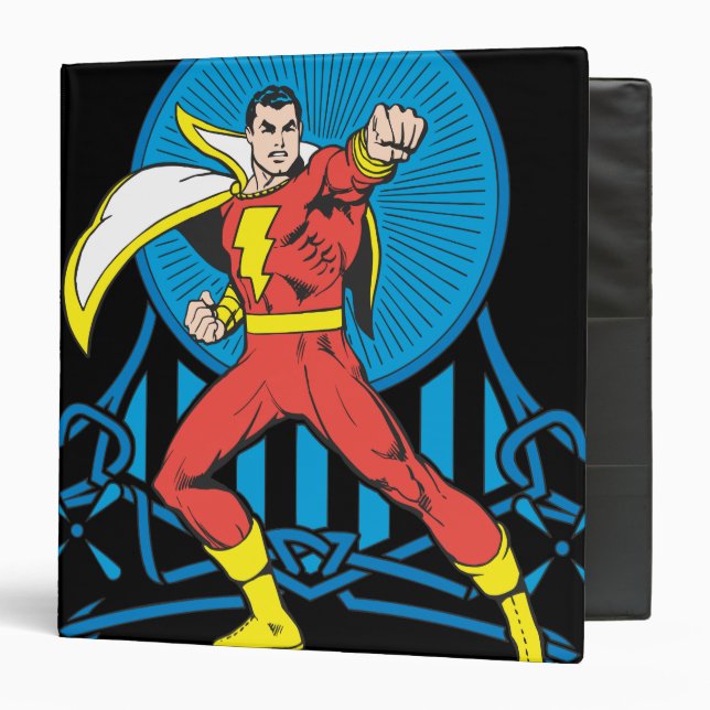SHAZAM in Fight Stance Binder (Front/Inside)