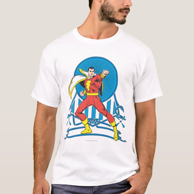 SHAZAM in Fight Stance T-Shirt (Front)