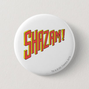 Shazam Logo Red/Yellow 2 Inch Round Button