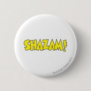 Shazam Logo Yellow 2 Inch Round Button