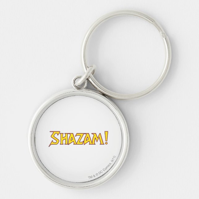 Shazam Logo Yellow/Red Keychain (Front)