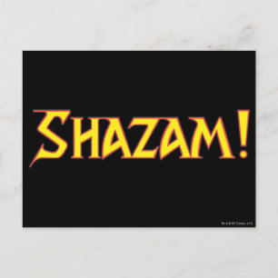 Shazam Logo Yellow/Red Postcard