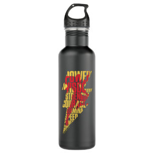 SHAZAM!   Shazam Abilities Lightning Graphic 710 Ml Water Bottle