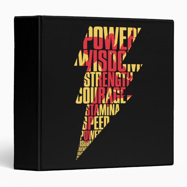SHAZAM! | Shazam Abilities Lightning Graphic Binder (Front/Spine)