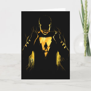 SHAZAM!   Shazam and Billy Lightning Silhouette Card